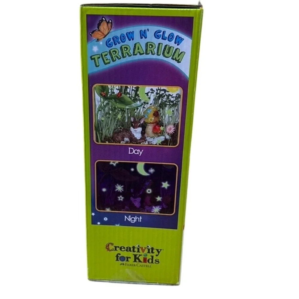 Creativity for Kids Grow N Glow Terrarium Kit Faber-Castell DIY Garden STEM Toy